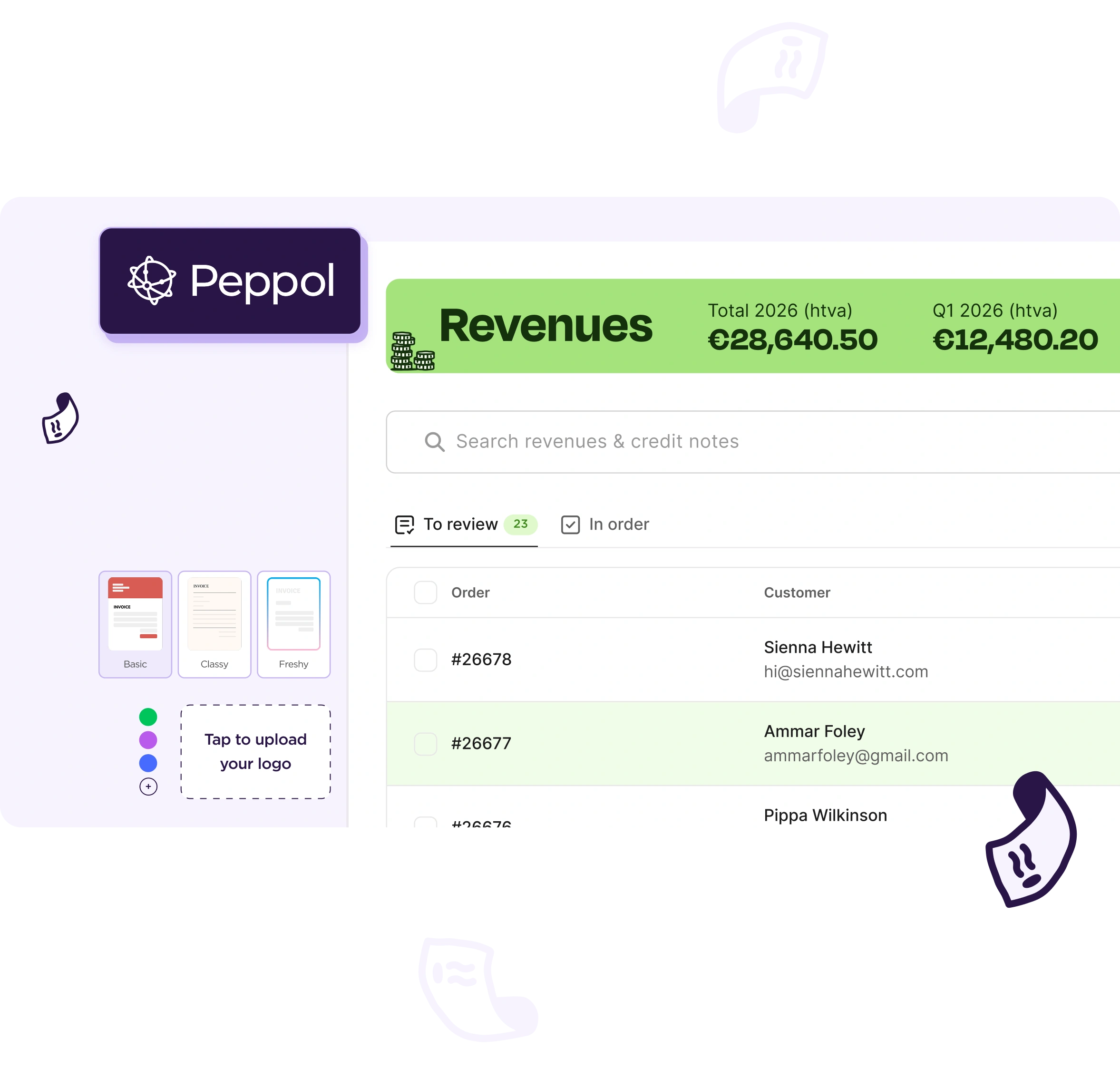 Capture d'écran de Accountable — Revenues overview