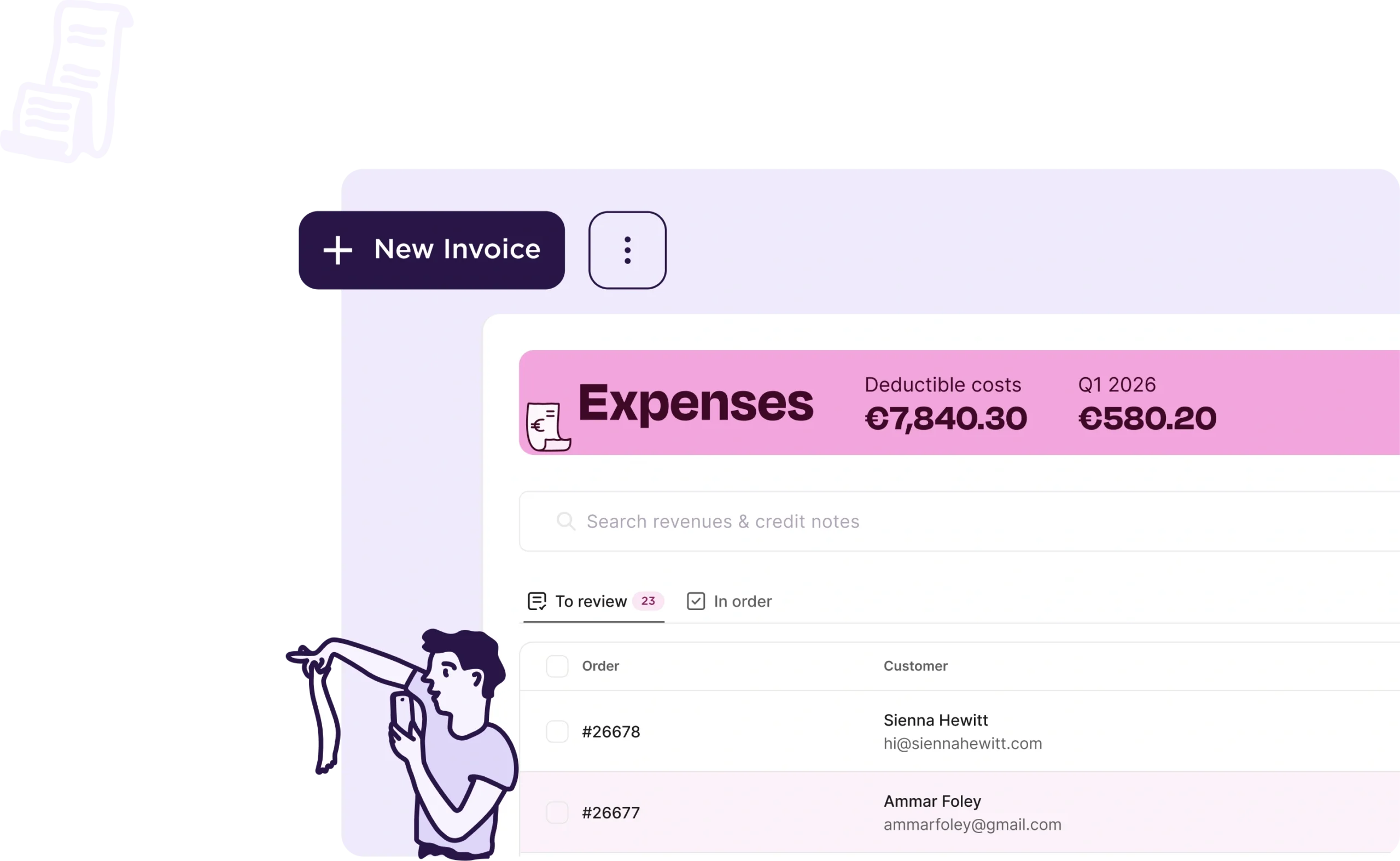Capture d'écran de Accountable — Expenses overview